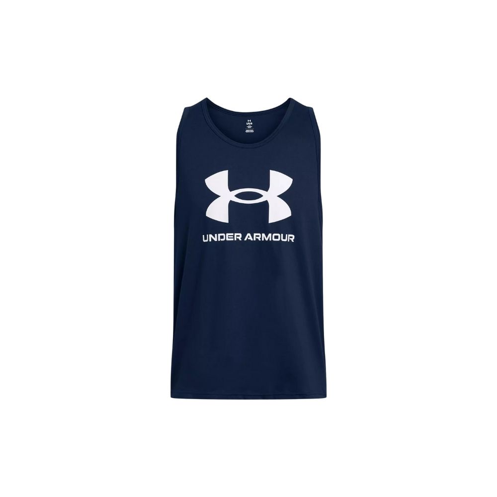 VLS-41.jpg Under Armour Sportstyle Logo Tank Top Mens - Image 1